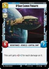 D'Qar Cargo Frigate (Foil) (JTL-550)