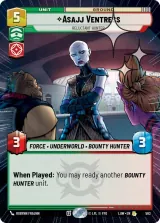 Asajj Ventress - Reluctant Hunter (Hyperspace Foil) (LAW-563)