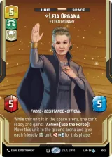 Leia Organa - Extraordinary (Prestige Foil) (LOF-1082)