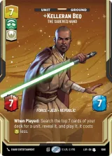 Kelleran Beq - The Sabered Hand (Prestige Foil) (LOF-1086)