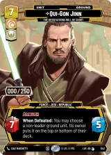 Qui-Gon Jinn - The Negotiations Will Be Short (Serialized) (LOF-1143)