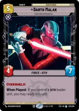 Darth Malak - Covetous Apprentice (LOF-234)