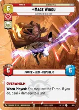 Mace Windu - Leaping into Action (Hyperspace Foil) (LOF-889)