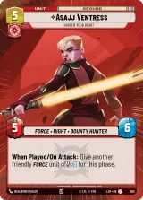 Asajj Ventress - Harden Your Heart (Hyperspace Foil) (LOF-905)