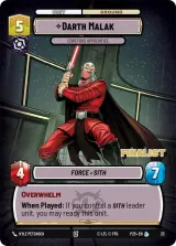 Darth Malak - Covetous Apprentice (Finalist) (OPP-023)