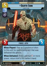 Darth Sion - Lord of Pain (Hyperspace Foil) (SEC-791)