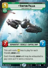 Vuutun Palaa - Droid Control Ship (Hyperspace Foil) (SEC-878)