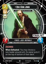 Qui-Gon Jinn - The Negotiations Will Be Short (Finalist) (SN1-067)