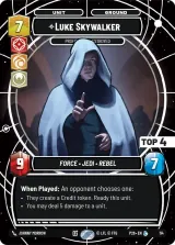 Luke Skywalker - Profit or Be Destroyed (Top 4) (SN1-114)