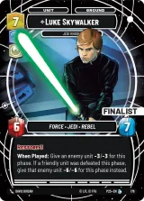 Luke Skywalker - Jedi Knight (Finalist) (SN1-176)