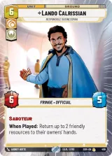 Lando Calrissian - Responsible Businessman (Hyperspace) (SOR-459)